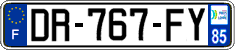 French license plate, SIV (ordinary)