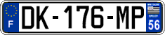 French license plate, SIV (ordinary)