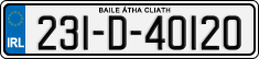 License plate of Ireland, Regular plates