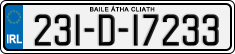 License plate of Ireland, Regular plates