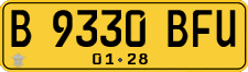 License plate of Indonesia, Commercial vehicles