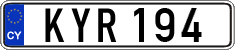 License plate of Cyprus, Regular plates