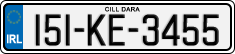 License plate of Ireland, Regular plates