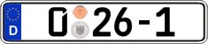 German license plate, Diplomatic