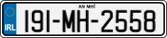 License plate of Ireland, Regular plates