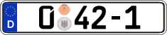 German license plate, Diplomatic