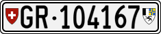 License plate of Switzerland, Cars