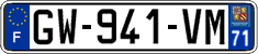 French license plate, SIV (ordinary)