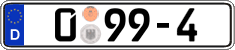 German license plate, Diplomatic
