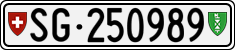 License plate of Switzerland, Cars