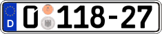 German license plate, Diplomatic