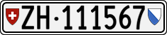 License plate of Switzerland, Cars