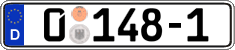 German license plate, Diplomatic