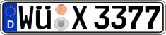 German license plate, Regular plates
