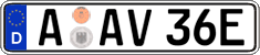 German license plate, Electric vehicles