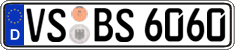 German license plate, Regular plates