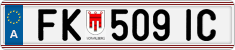 License plate of Austria, Regular plates