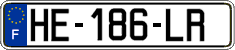 French license plate, SIV (ordinary)