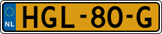 License plate of the Netherlands, Cars
