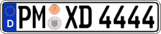 German license plate, Regular plates