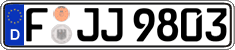 German license plate, Regular plates