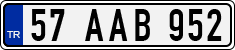 License plate of Turkey, Regular plates