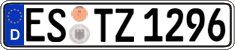 German license plate, Regular plates