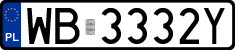 License plates of Poland, Regular car plates