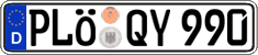 German license plate, Regular plates