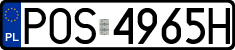 License plates of Poland, Regular car plates