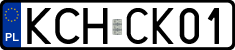 License plates of Poland, Regular car plates