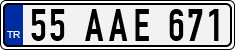 License plate of Turkey, Regular plates