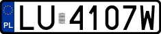 License plates of Poland, Regular car plates