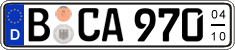 German license plate, Seasonal plates