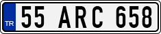 License plate of Turkey, Regular plates