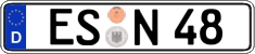 German license plate, Regular plates