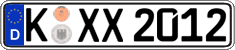 German license plate, Regular plates