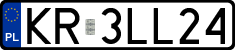 License plates of Poland, Regular car plates
