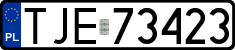License plates of Poland, Regular car plates