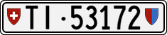 License plate of Switzerland, Cars