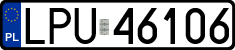 License plates of Poland, Regular car plates