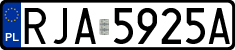 License plates of Poland, Regular car plates