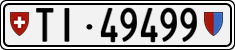 License plate of Switzerland, Cars