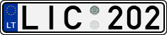 License plate of Lithuania, Cars