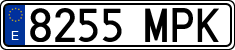 License plates of Spain, Ordinary (2000)