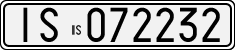 License plate of Italy, Cars (1927 year series)