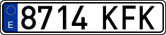 License plates of Spain, Ordinary (2000)