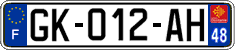 French license plate, SIV (ordinary)