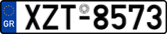 License plate of Greece, Cars