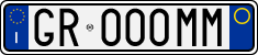 License plate of Italy, Cars (1994 year series)